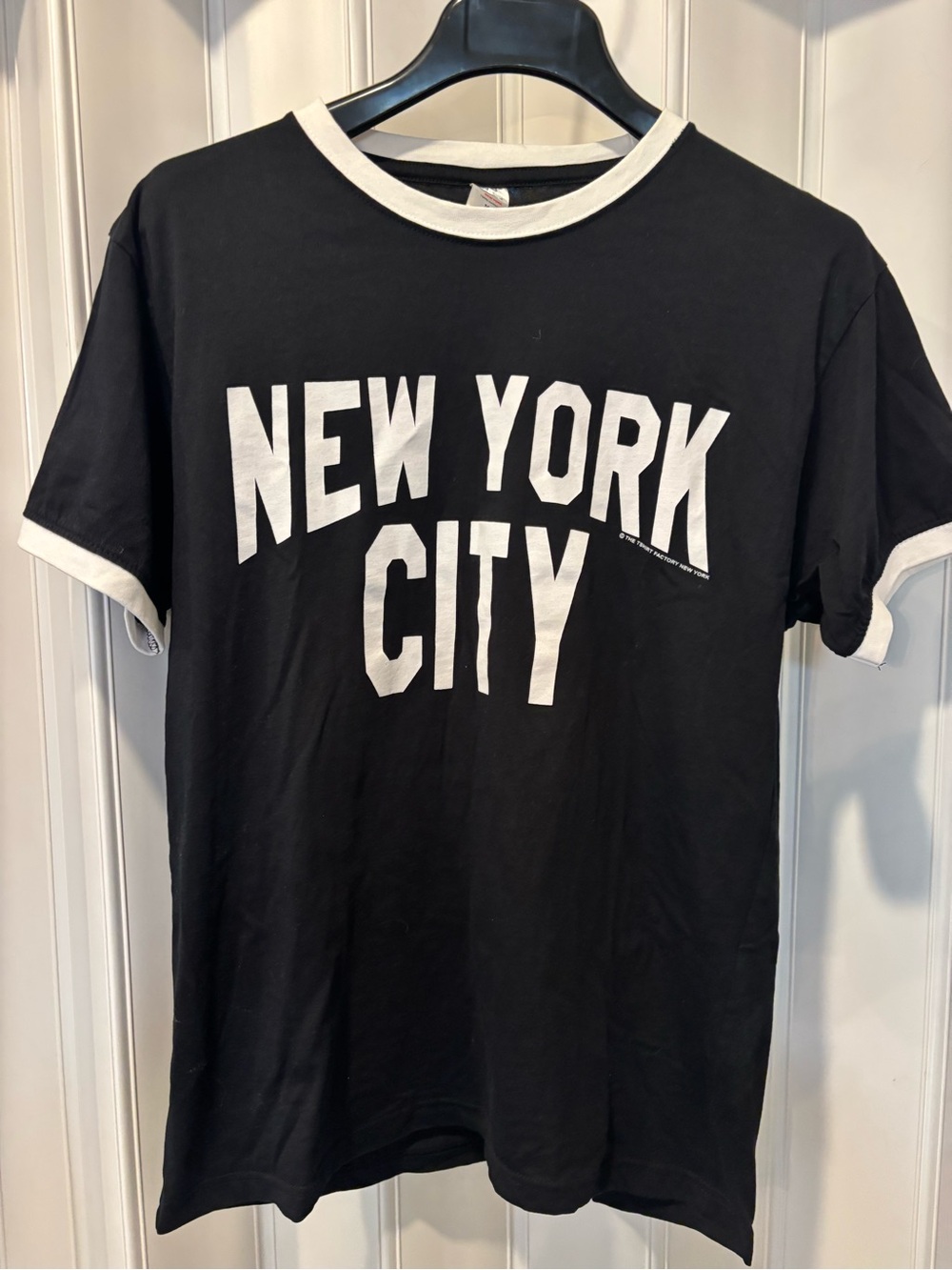 New York City Black Ringer T-Shirt - Unbranded Size Medium